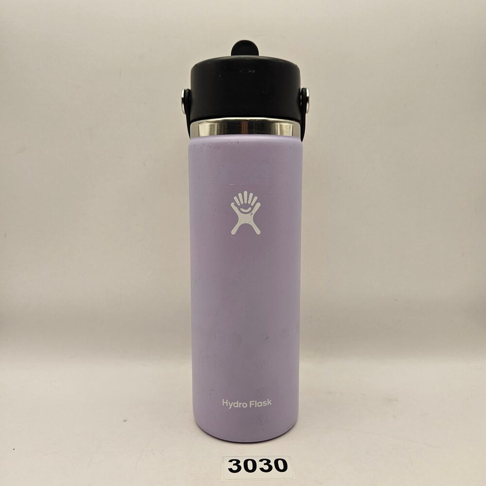 HYDRO FLASK LAVENDER INSULATED STAINLESS STEEL WATER BOTTLE W FLEX STRAW CAP